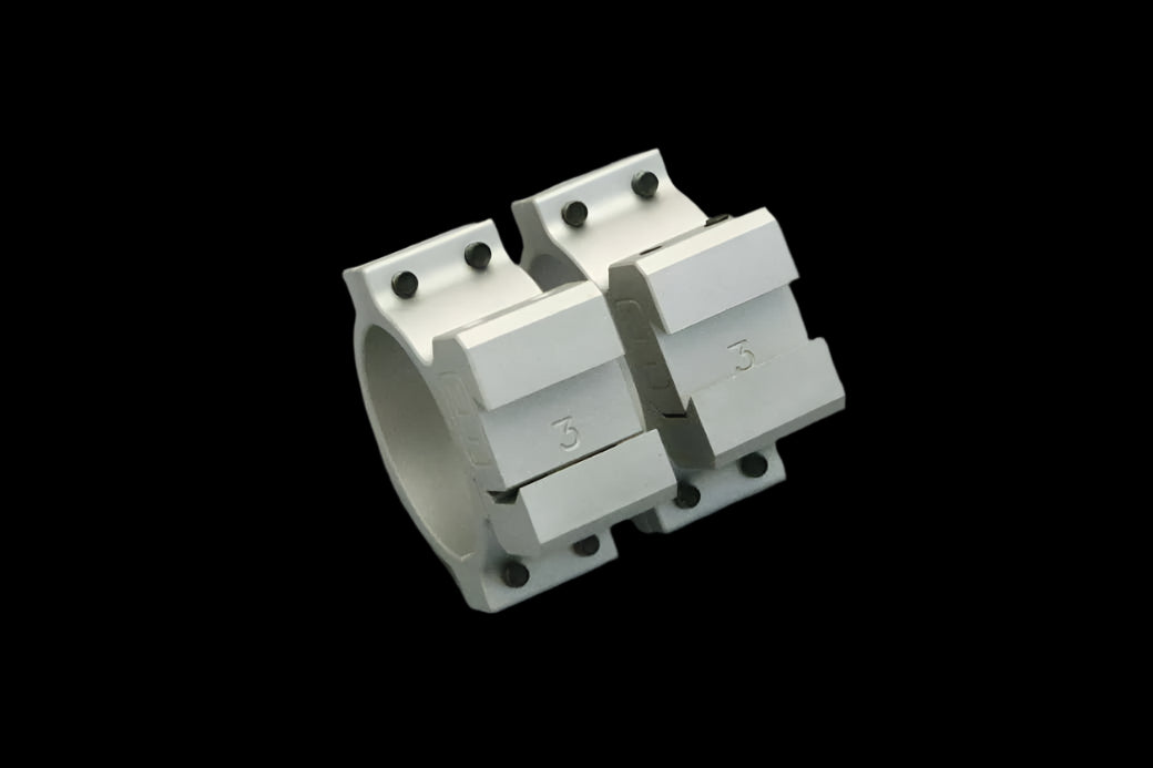 TRENTECH 30MM DOVETAIL SCOPE RINGS – DOUBLE SCREW TYPE - CLEAR