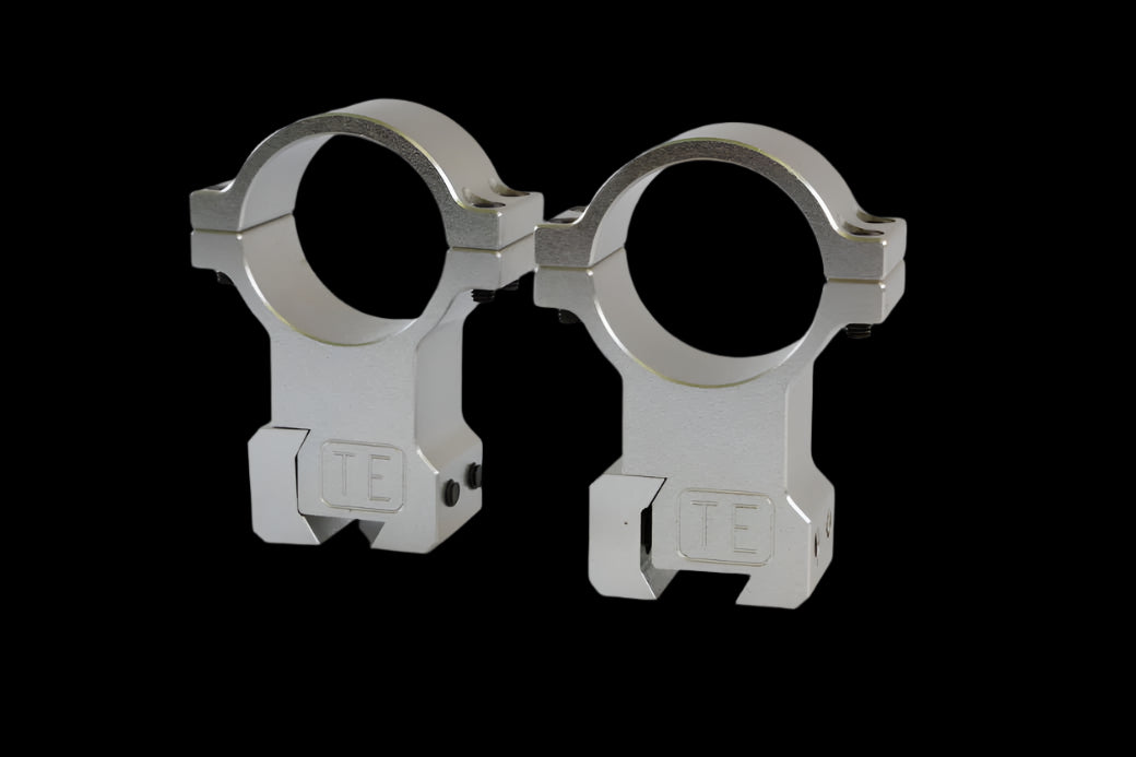 TRENTECH 30MM DOVETAIL SCOPE RINGS – DOUBLE SCREW TYPE - CLEAR
