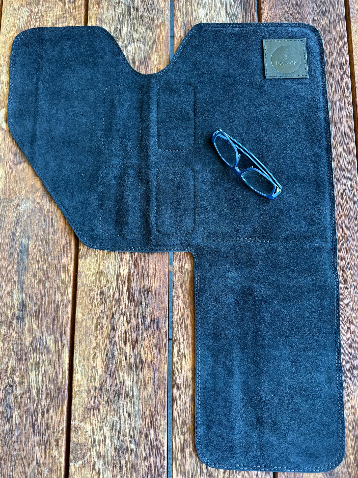KAIZEN SUEDE LEATHER LENSI BENCH MAT NO ELBOW PAD 390MM