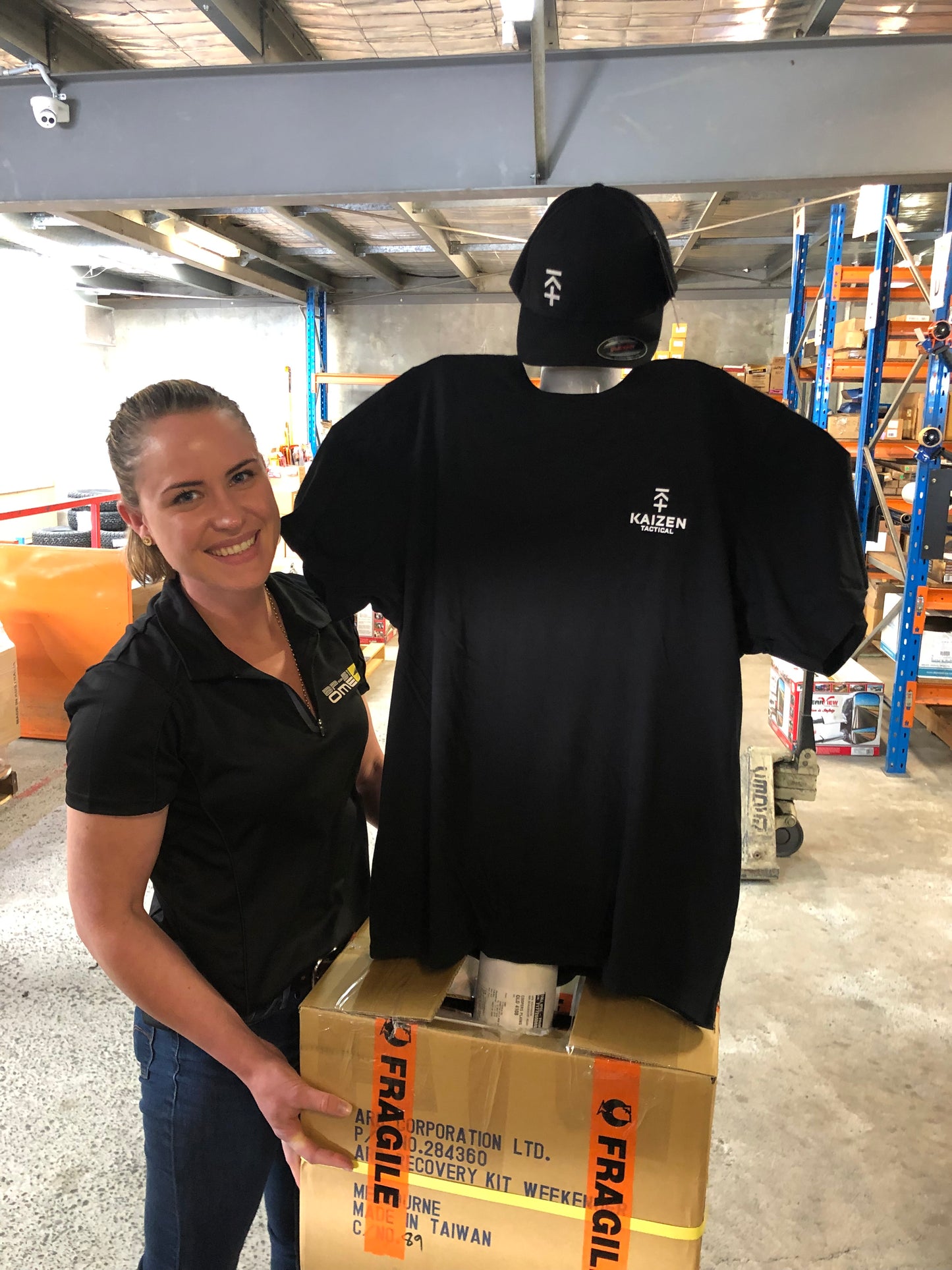 KAIZEN TACTICAL T-SHIRT BLACK - WOMENS