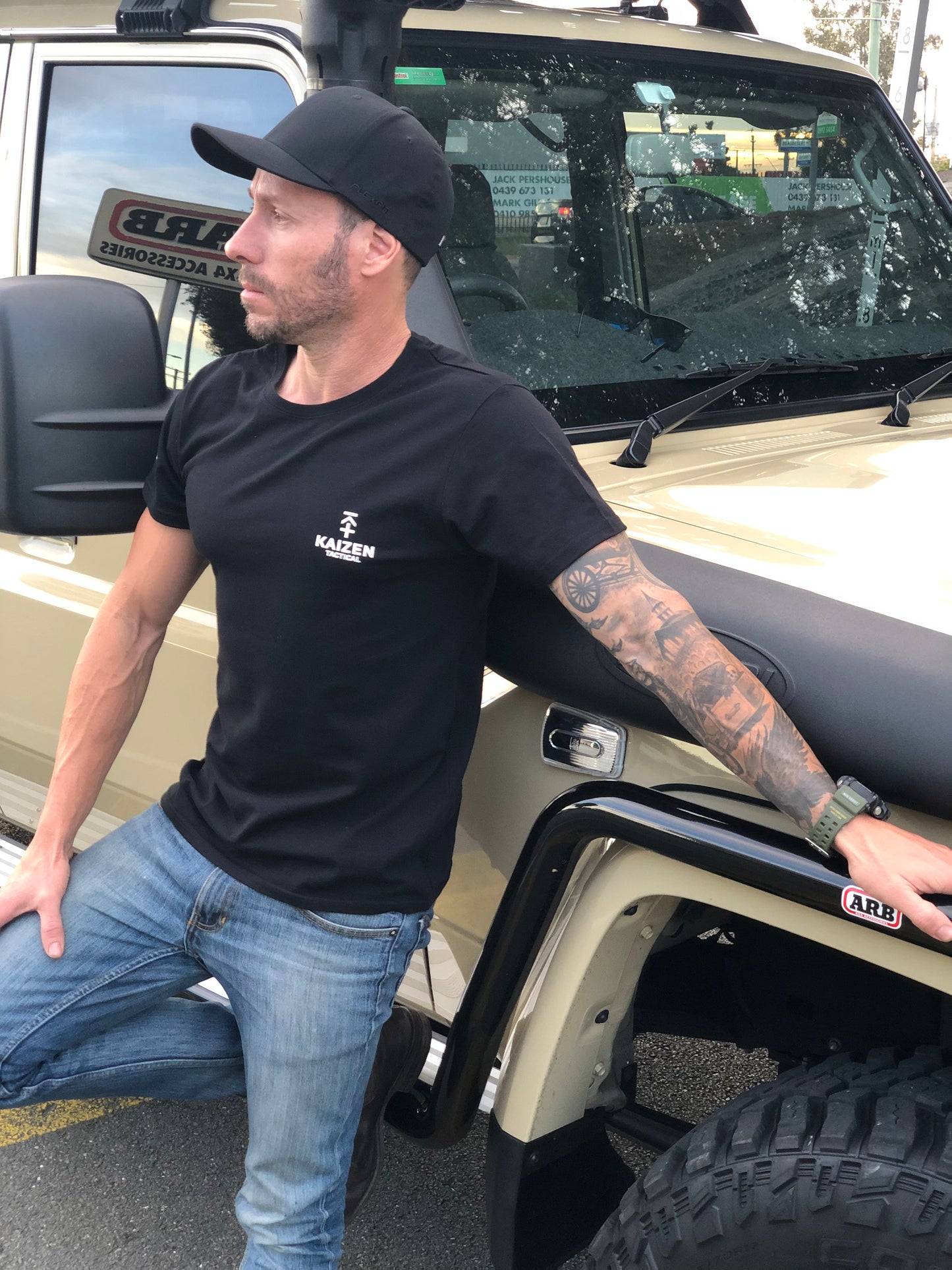 KAIZEN TACTICAL T-SHIRT BLACK - MENS