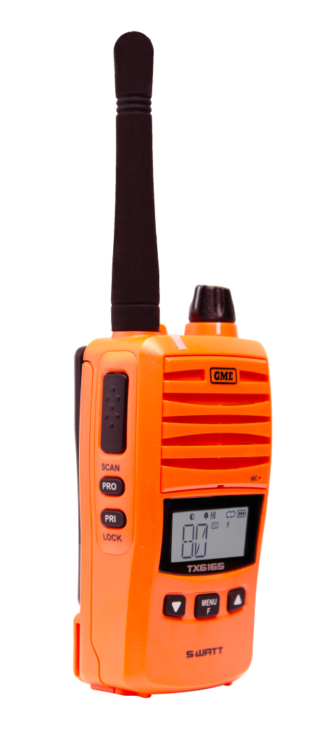 GME 5/1 Watt IP67 UHF CB Handheld Radio