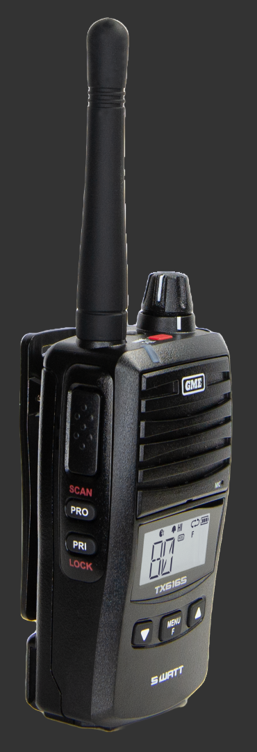 GME 5/1 Watt IP67 UHF CB Handheld Radio