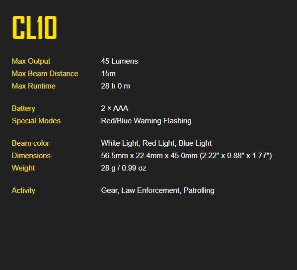Nitecore CL10 Compact Camping Lantern