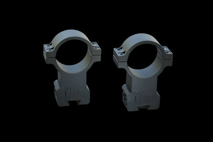 TRENTECH 34MM DOVETAIL SCOPE RINGS – DOUBLE SCREW TYPE - BLACK