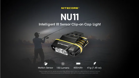 Nitecore NU11 Clip-on Cap Light with IR Sensor — 150 Lumens