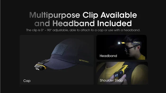 Nitecore NU11 Clip-on Cap Light with IR Sensor — 150 Lumens
