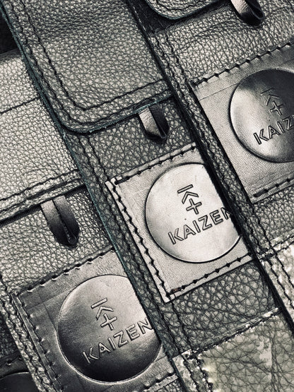 KAIZEN SUEDE LEATHER BARREL BAG