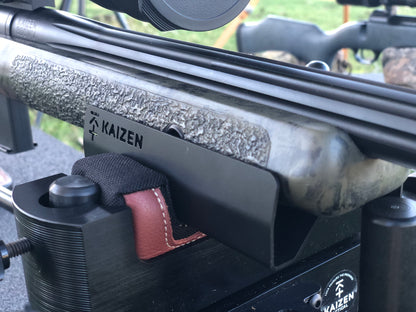 KAIZEN TRACK PLATE/BAG RIDER 3" WIDE THREE DEGREE STAINLESS STEEL CERAKOTE BLACK