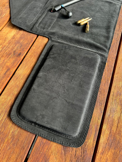 KAIZEN SUEDE LEATHER BENCH MAT WITH ELBOW PAD 490MM