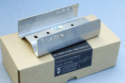 KAIZEN TRACK PLATE/BAG RIDER 3" WIDE ZERO DEGREE STAINLESS STEEL