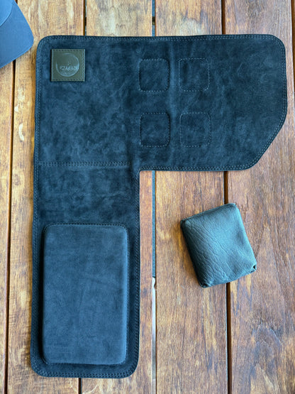 KAIZEN SUEDE LEATHER BENCH MAT WITH ELBOW PAD 290MM