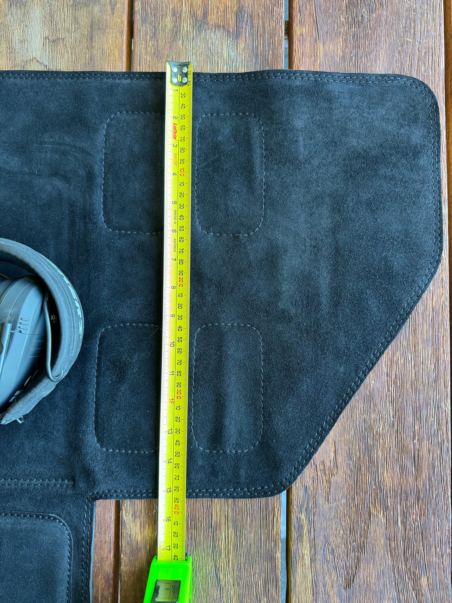 KAIZEN SUEDE LEATHER BENCH MAT WITH ELBOW PAD 390MM