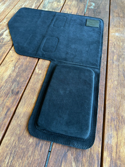 KAIZEN SUEDE LEATHER BENCH MAT WITH ELBOW PAD 390MM