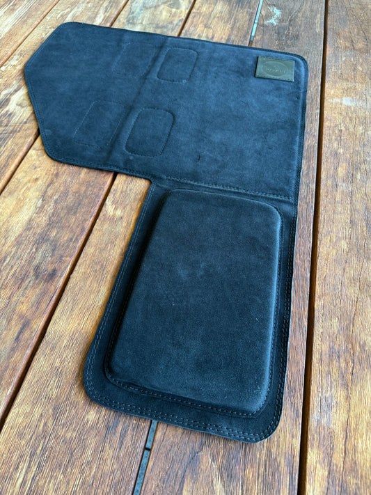 KAIZEN SUEDE LEATHER BENCH MAT WITH ELBOW PAD 390MM