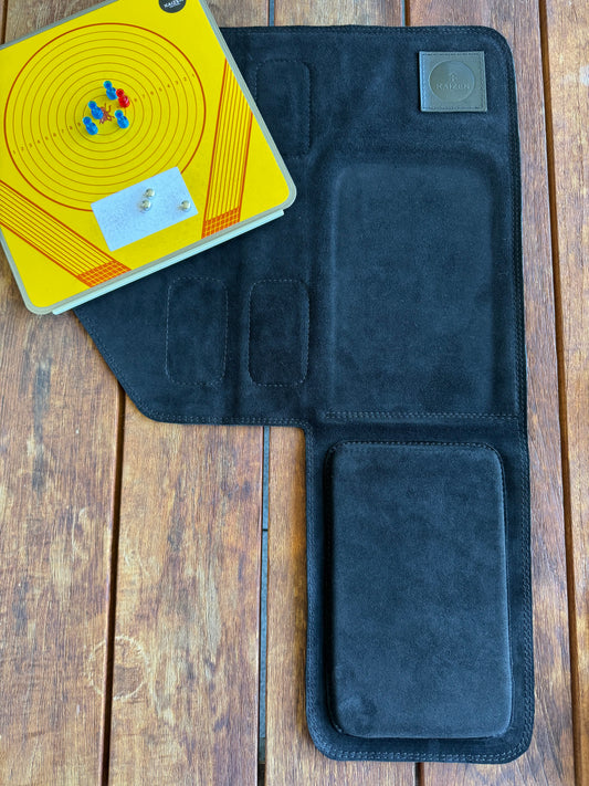 KAIZEN SUEDE LEATHER BENCH MAT WITH ELBOW PAD 440MM
