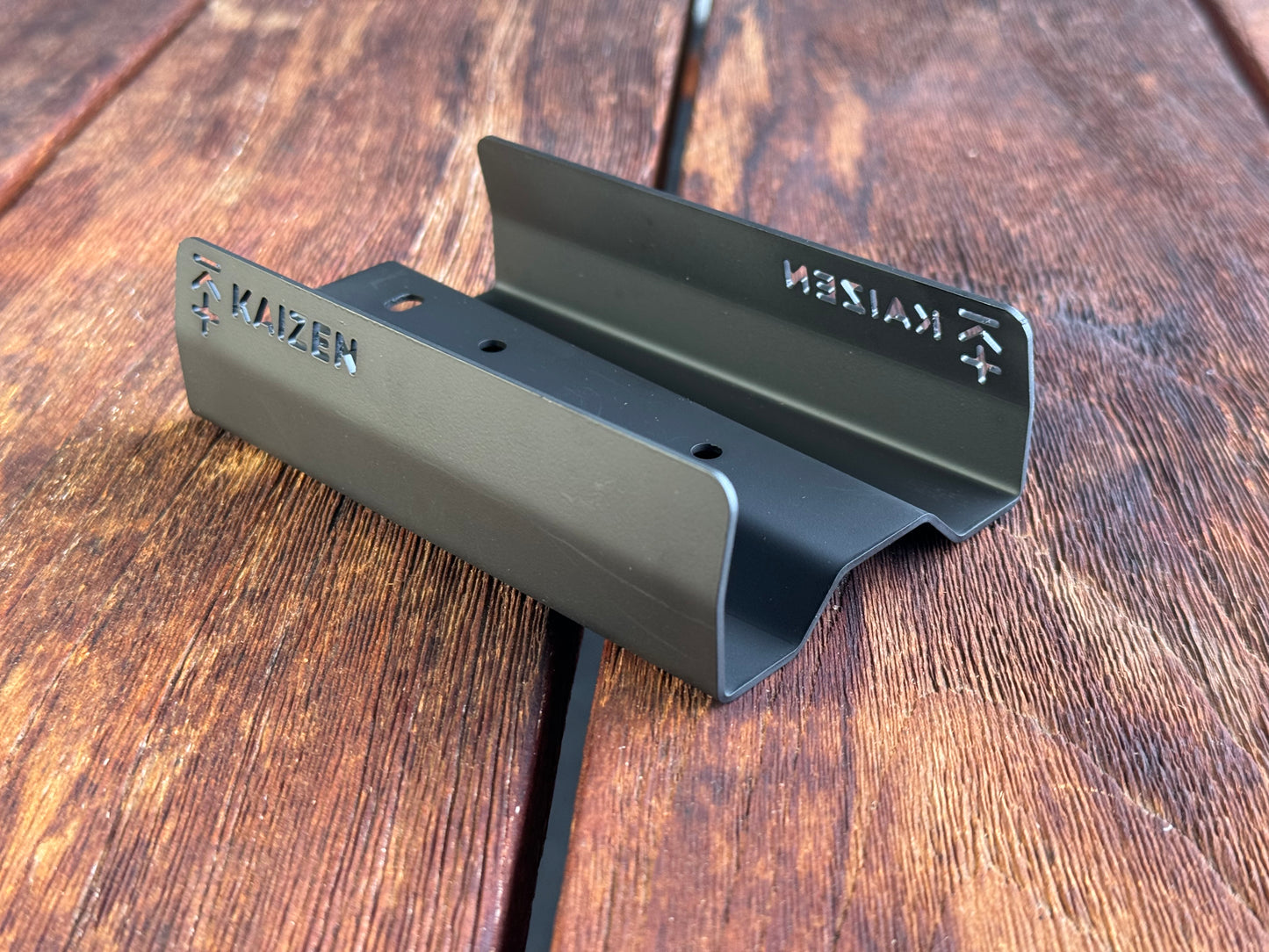 KAIZEN TRACK PLATE/BAG RIDER 3" WIDE THREE DEGREE STAINLESS STEEL CERAKOTE BLACK