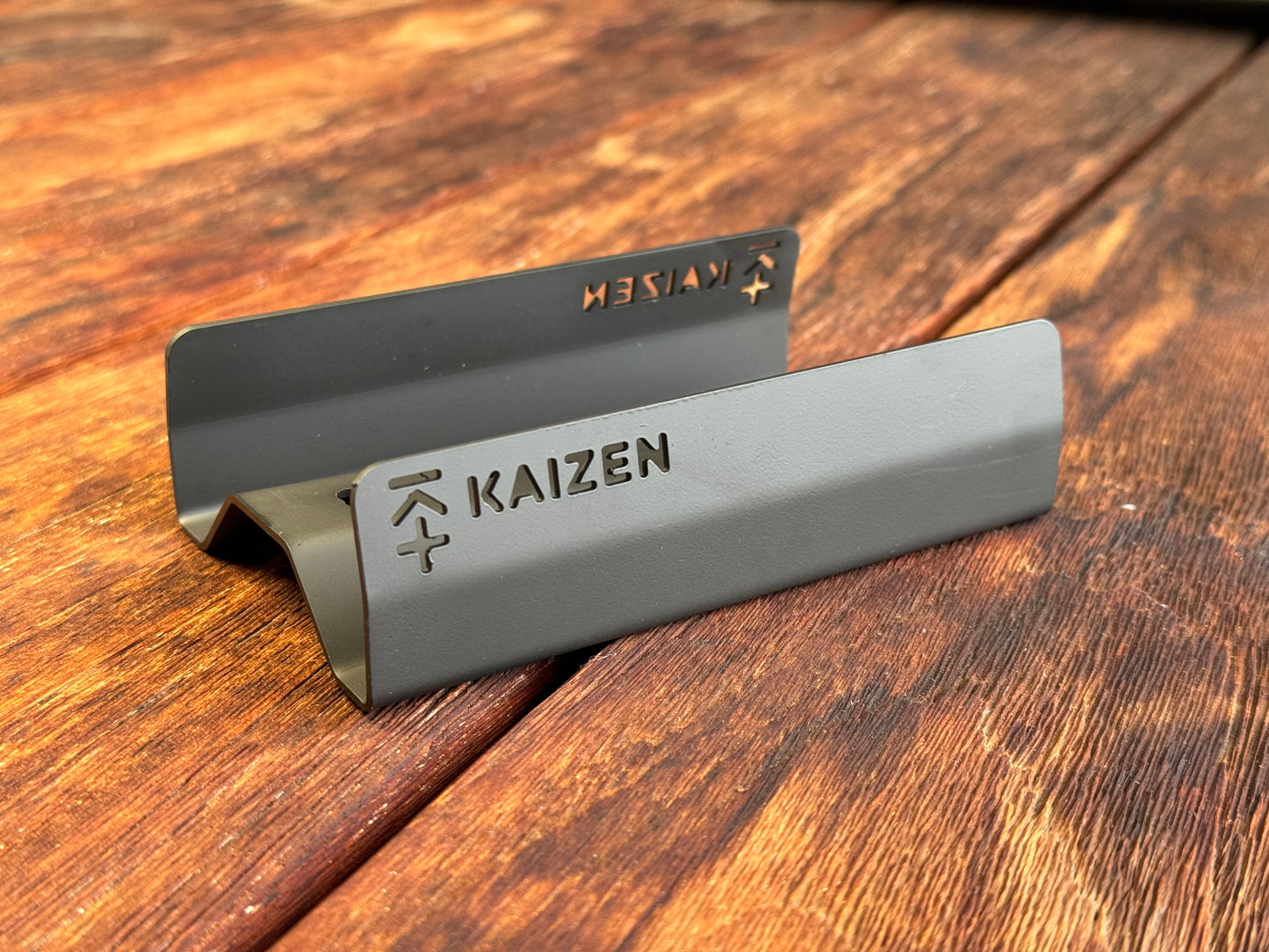 KAIZEN TRACK PLATE/BAG RIDER 3" WIDE THREE DEGREE STAINLESS STEEL CERAKOTE BLACK