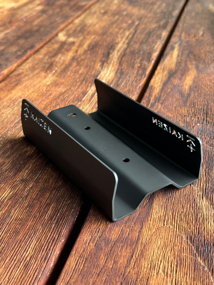 KAIZEN TRACK PLATE/BAG RIDER 3" WIDE THREE DEGREE STAINLESS STEEL CERAKOTE BLACK