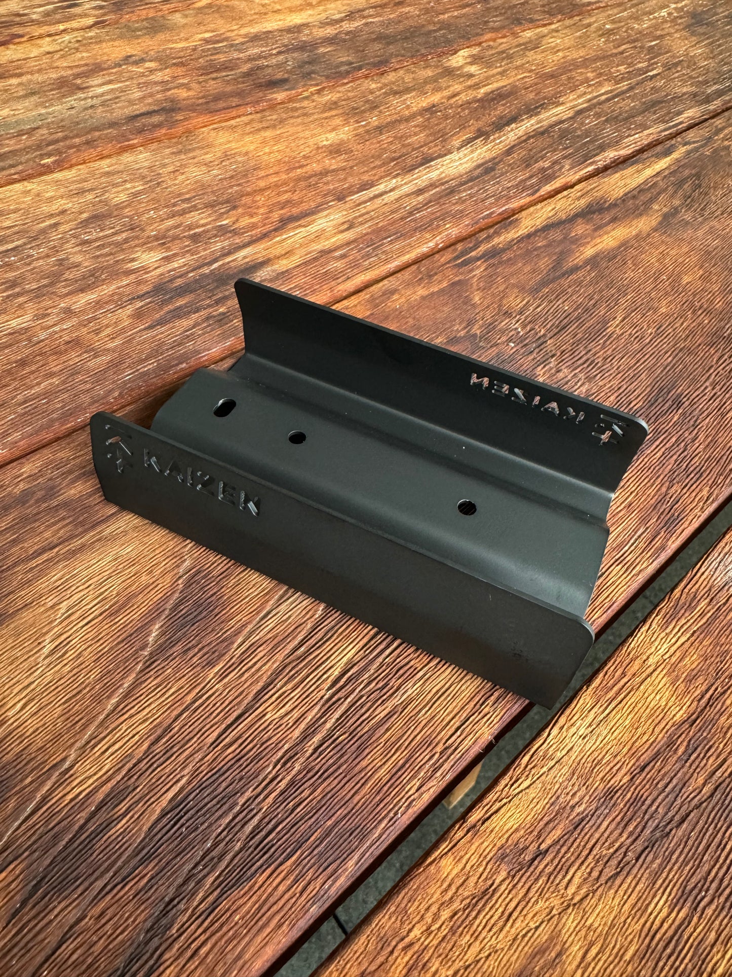 KAIZEN TRACK PLATE/BAG RIDER 3" WIDE ZERO DEGREE STAINLESS STEEL CERAKOTE BLACK