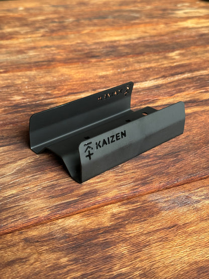 KAIZEN TRACK PLATE/BAG RIDER 3" WIDE ZERO DEGREE STAINLESS STEEL CERAKOTE BLACK