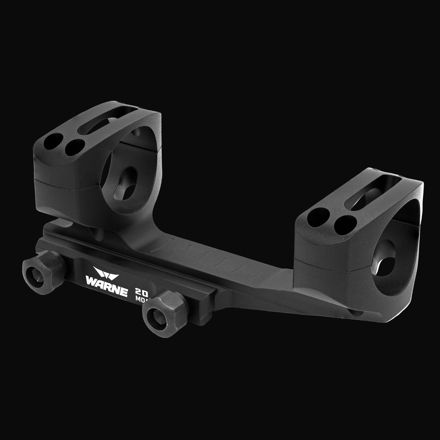 WARNE EXTENDED SKELETONIZED MSR MOUNT BLACK - 20MOA