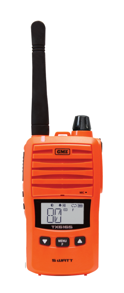 GME 5/1 Watt IP67 UHF CB Handheld Radio