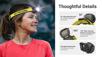 Nitecore UT27 MCT Triple Temperature LED Lightweight Headlamp – Black